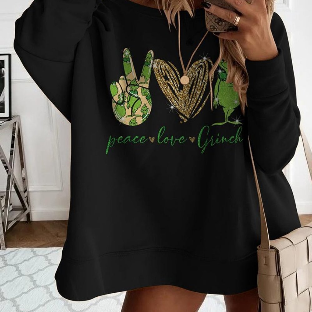 Peace Love and the Grinch Sweatshirt